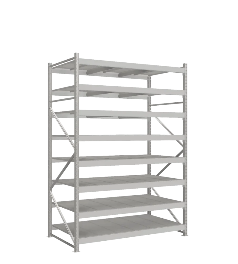 СТ-051 Стеллаж_2700/1050/1800 полки цинк_8 ярусов