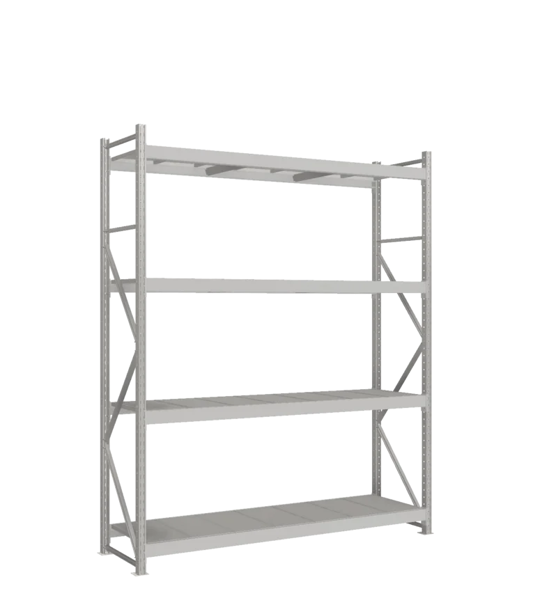 СТ-051 Стеллаж_2700/650/2100 полки цинк_4 яруса