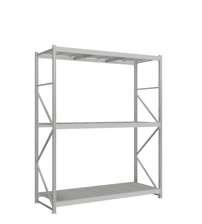 СТ-051 Стеллаж_2700/850/2100 полки цинк_3 яруса