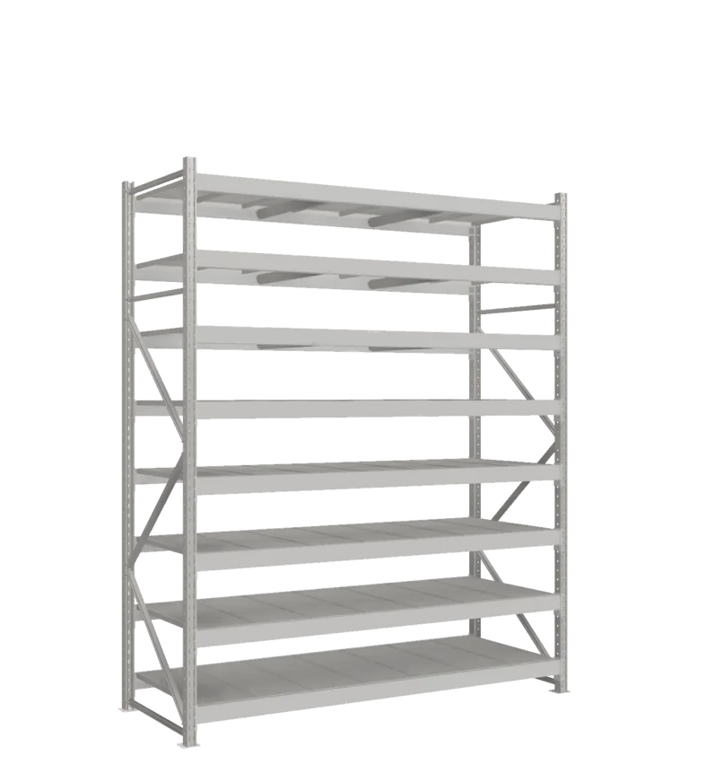 СТ-051 Стеллаж_2700/850/2100 полки цинк_8 ярусов