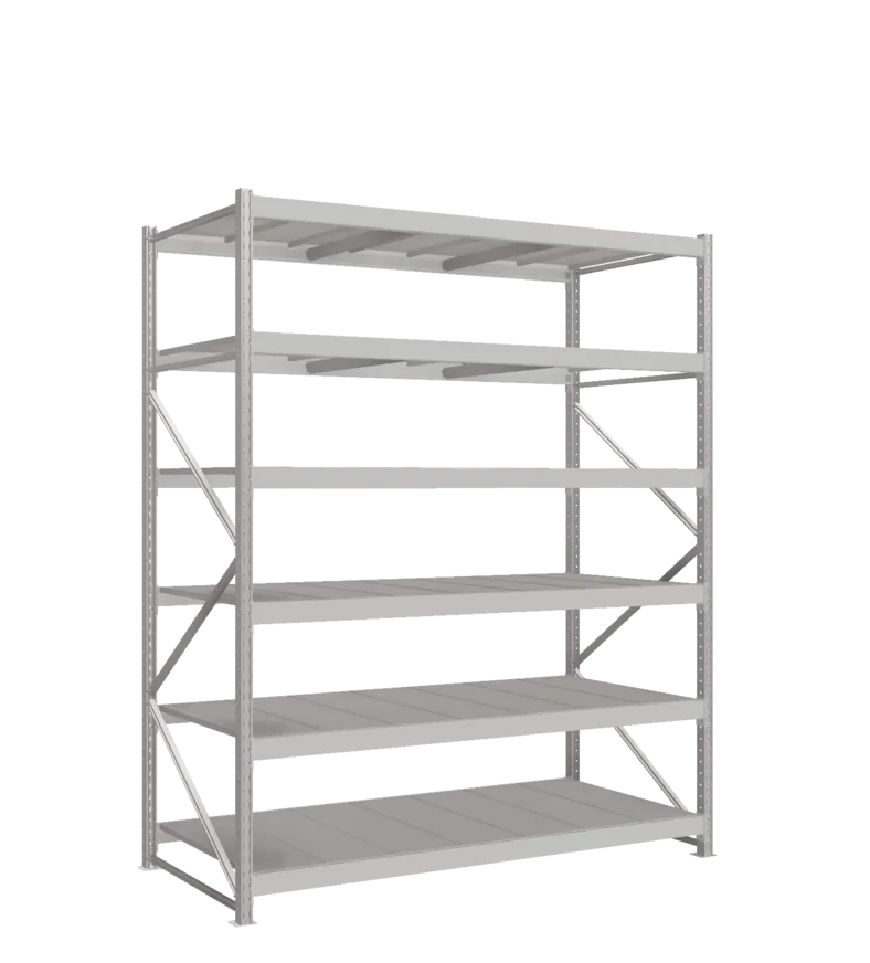 СТ-051 Стеллаж_2700/1050/2100 полки цинк_6 ярусов