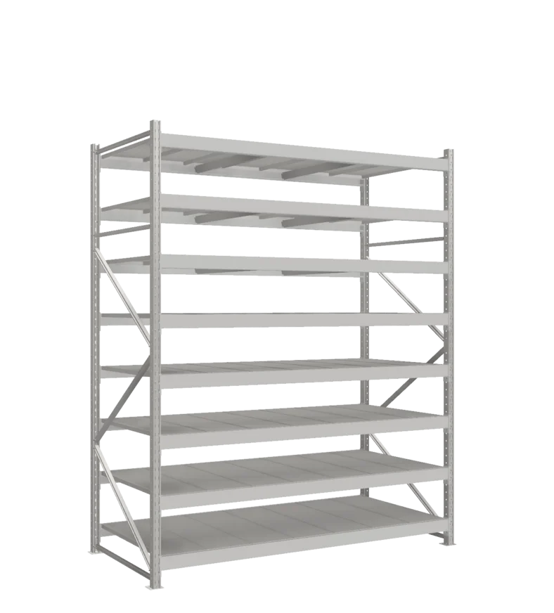 СТ-051 Стеллаж_2700/1050/2100 полки цинк_8 ярусов