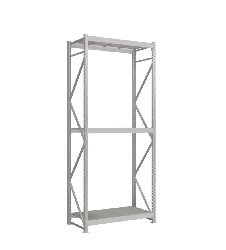 СТ-051 Стеллаж_3000/650/1200_3 яруса полки цинк