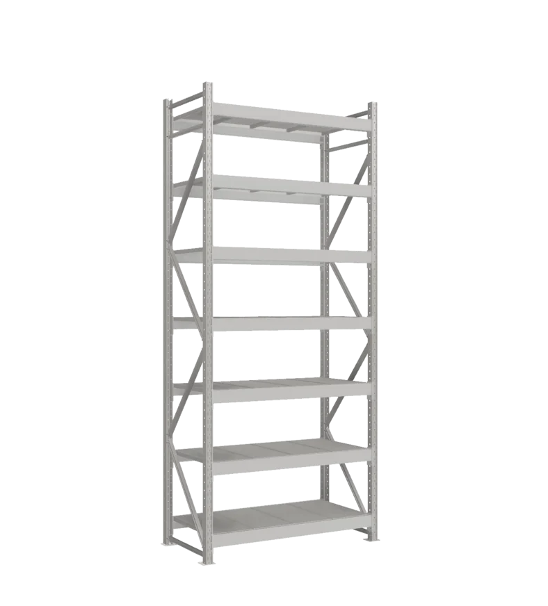 СТ-051 Стеллаж_3000/650/1200 полки цинк_7 ярусов