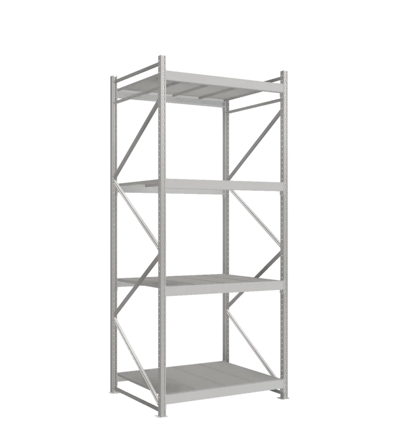 СТ-051 Стеллаж_3000/1050/1200 полки цинк_4 яруса