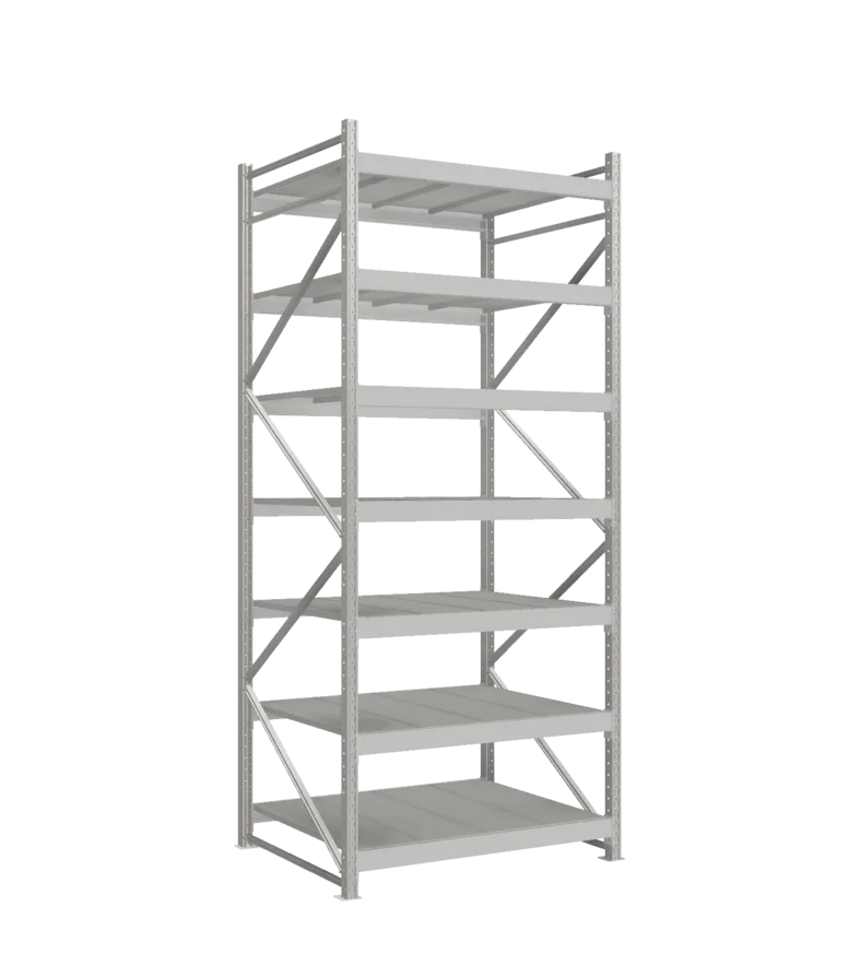 СТ-051 Стеллаж_3000/1050/1200 полки цинк_7 ярусов