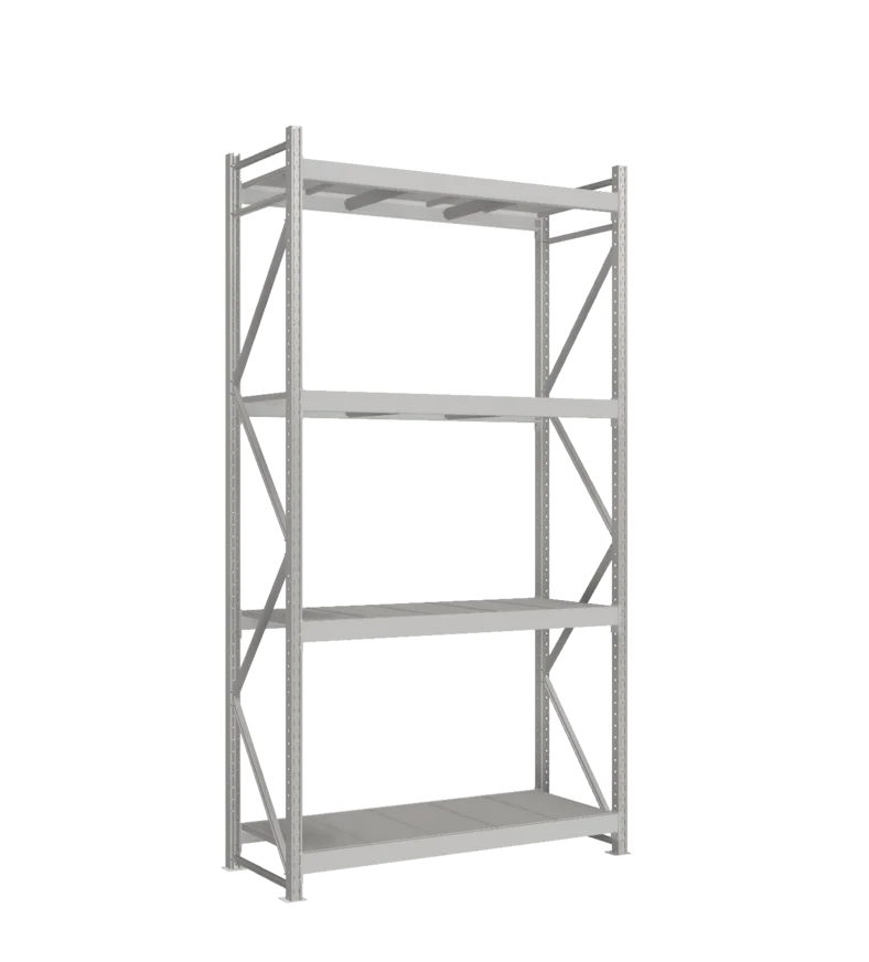 СТ-051 Стеллаж_3000/650/1500 полки цинк_4 яруса