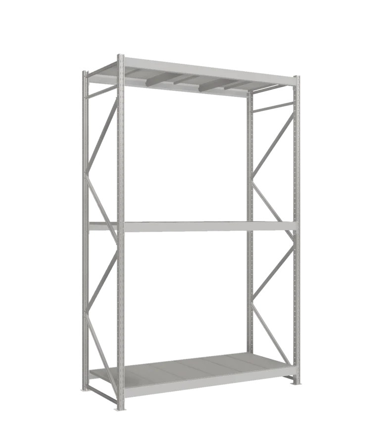 СТ-051 Стеллаж_3000/850/1800 полки цинк_3 яруса