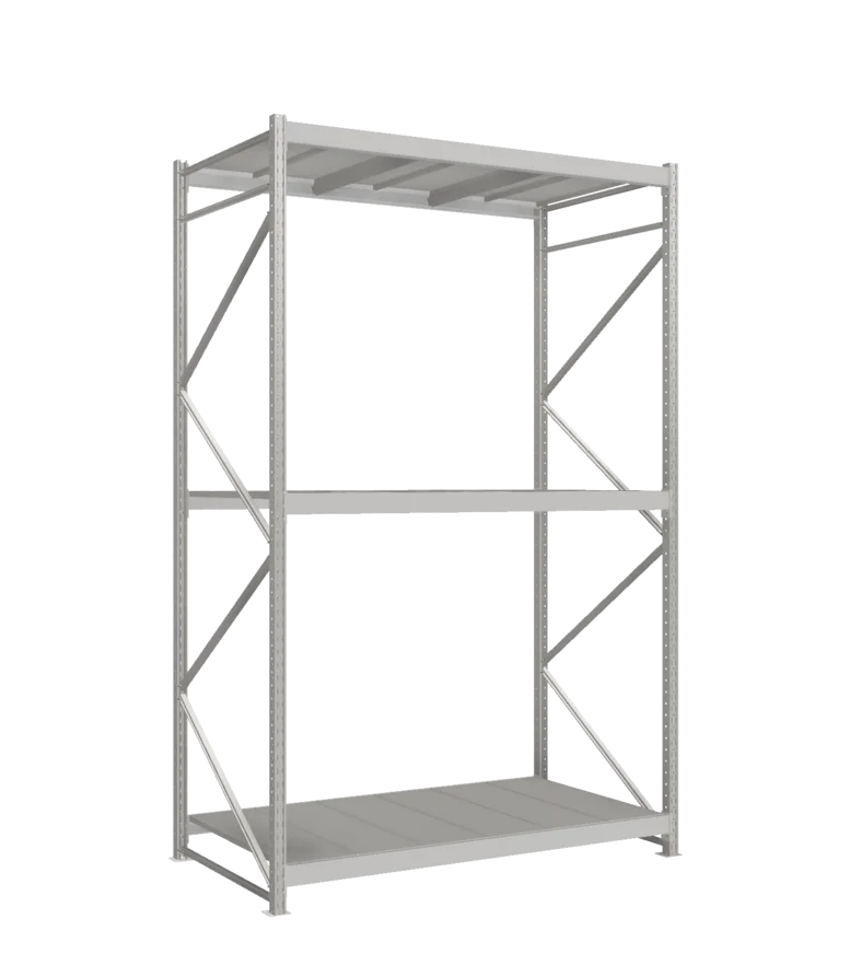 СТ-051 Стеллаж_3000/1050/1800 полки цинк_3 яруса