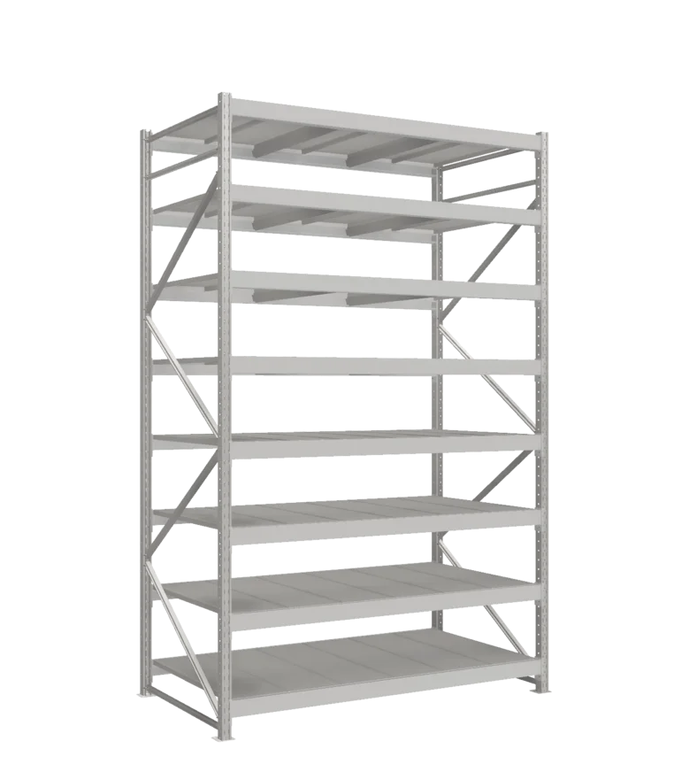 СТ-051 Стеллаж_3000/1050/1800 полки цинк_8 ярусов