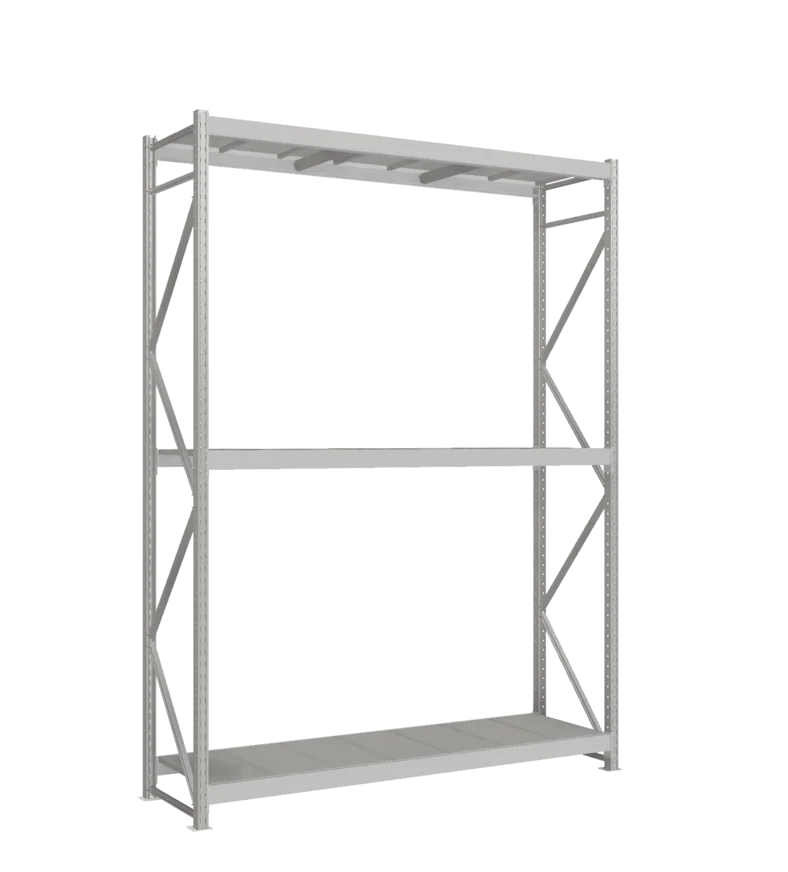 СТ-051 Стеллаж_3000/650/2100_3 яруса полки цинк