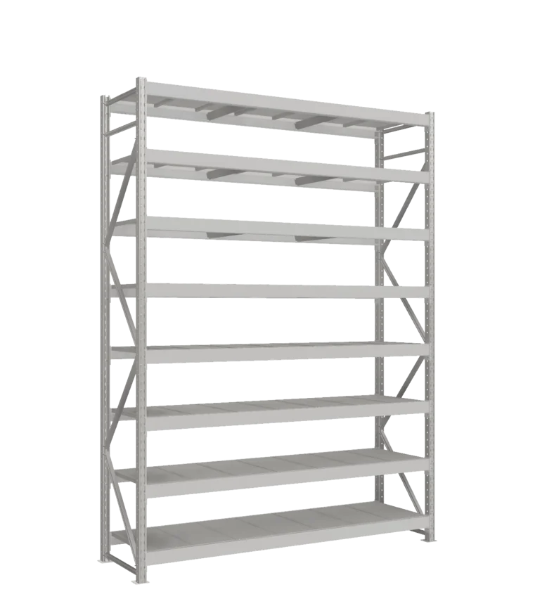 СТ-051 Стеллаж_3000/650/2100 полки цинк_8 ярусов