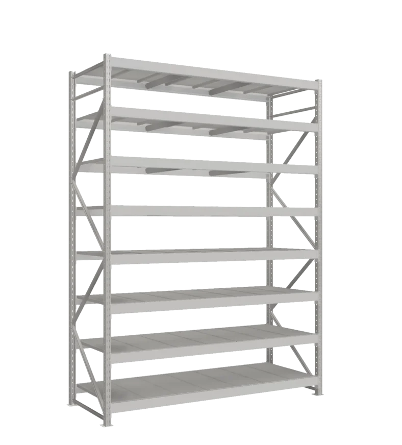 СТ-051 Стеллаж_3000/850/2100 полки цинк_8 ярусов
