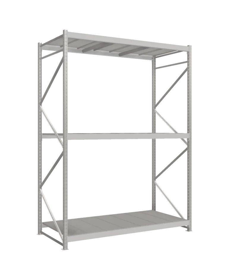 СТ-051 Стеллаж_3000/1050/2100 полки цинк_3 яруса