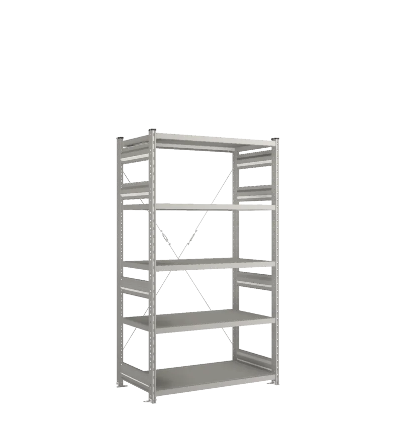 Стеллаж СТ-031-Цинк-1855-1000-600-5 полок-Без ребра жесткости