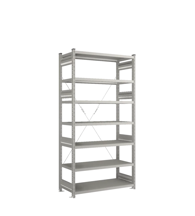 Стеллаж СТ-031-Цинк-2067-1000-500-7 полок-Без ребра жесткости