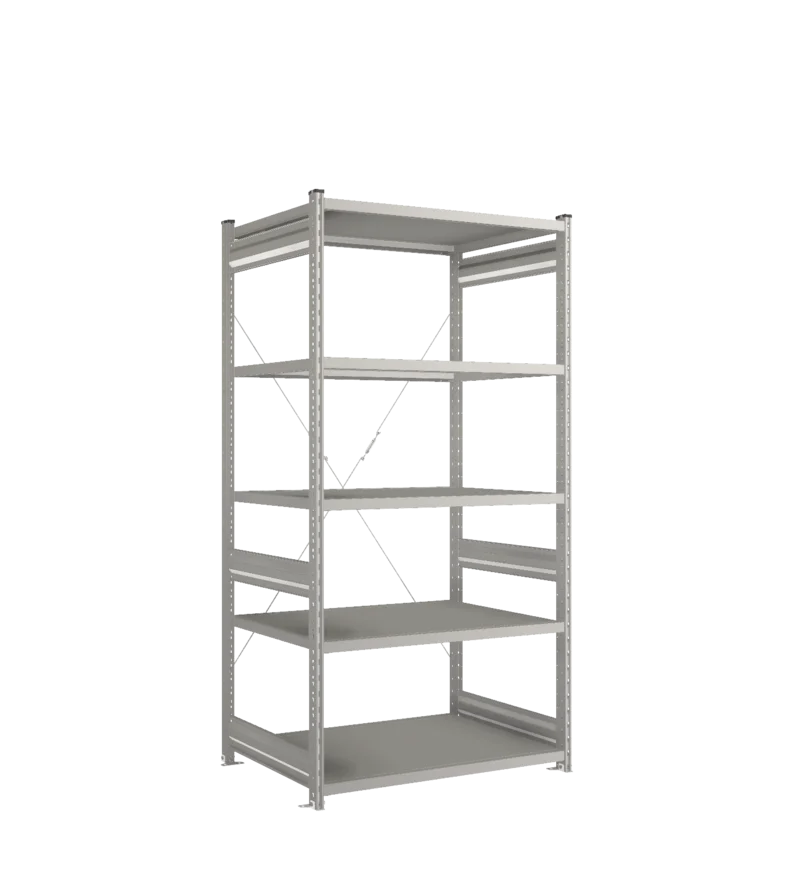 Стеллаж СТ-031-Цинк-2067-1000-800-5 полок-Без ребра жесткости