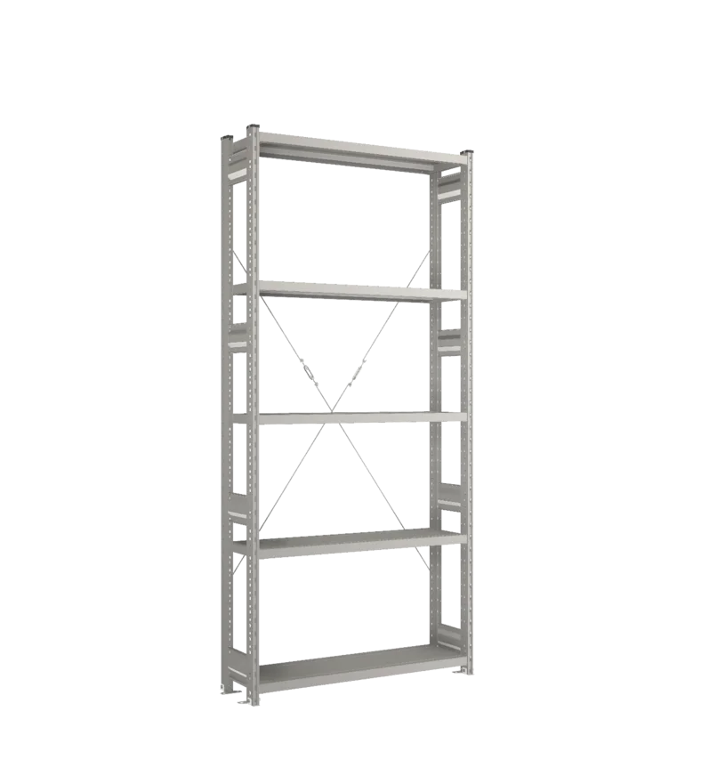 Стеллаж СТ-031-Цинк-2279-1000-300-5 полок-Без ребра жесткости