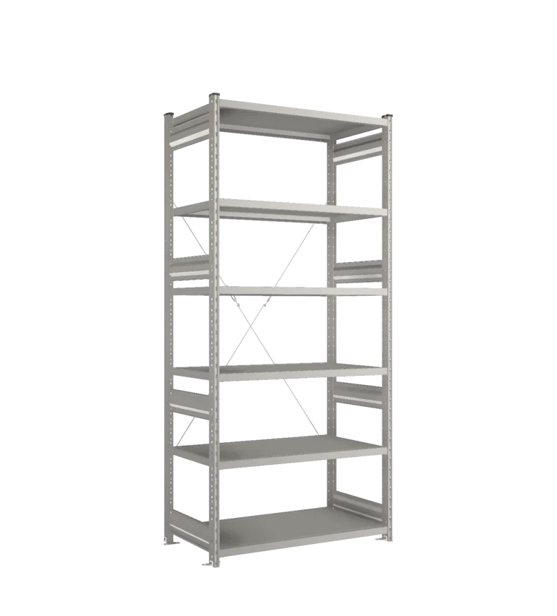 Стеллаж СТ-031-Цинк-2279-1000-600-6 полок-Без ребра жесткости