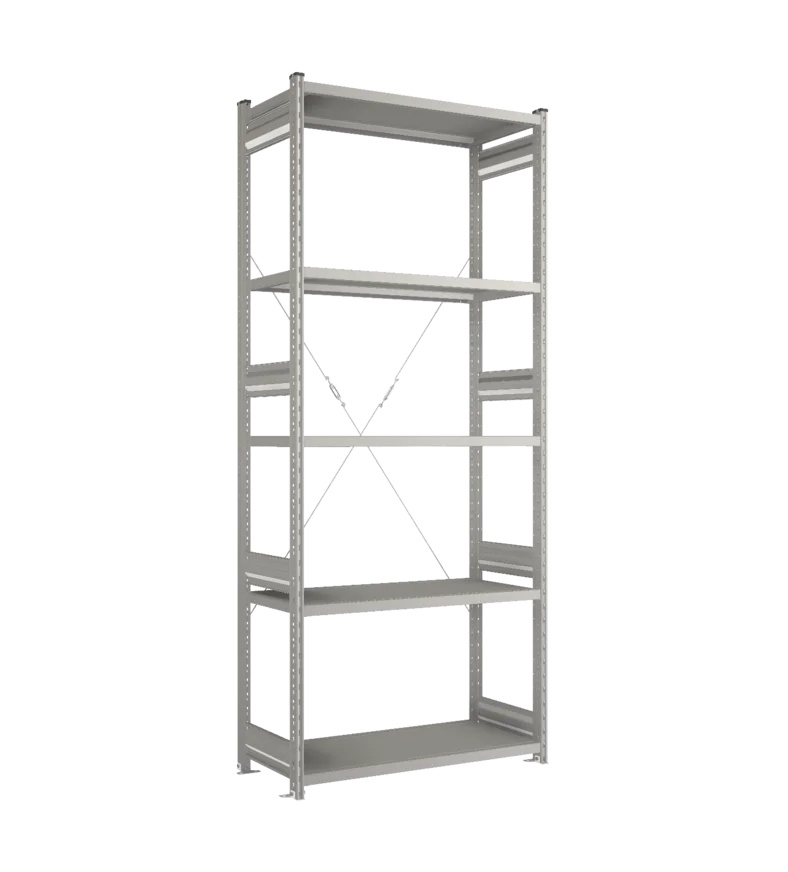 Стеллаж СТ-031-Цинк-2491-1000-500-5 полок-Без ребра жесткости