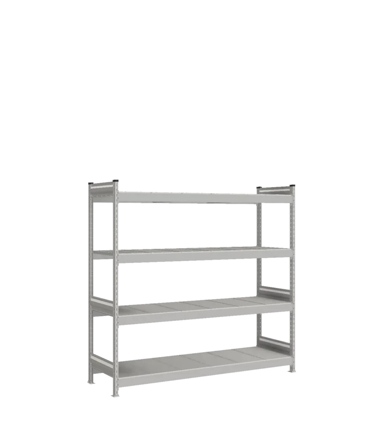 Стеллаж СТ-023 - RAL 7038 - 1800 - 600 - 1800 - RAL 7038 - 4