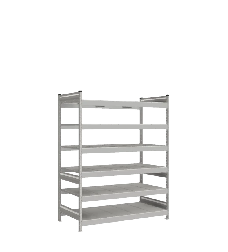 Стеллаж СТ-023 - RAL 7038 - 2000 - 800 - 1500 - Цинк - 6