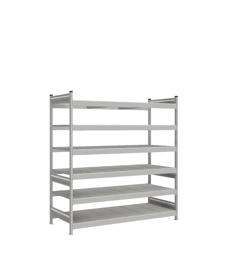 Стеллаж СТ-023 - RAL 7038 - 2000 - 800 - 1800 - RAL 7038 - 6