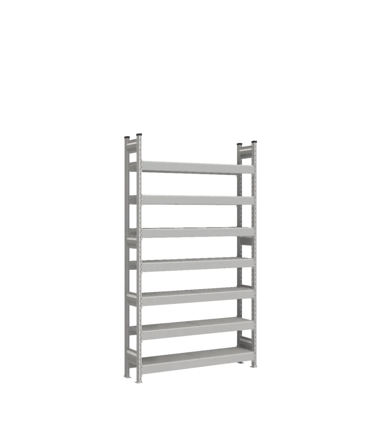 Стеллаж СТ-023 - RAL 7038 - 2200 - 300 - 1200 - RAL 7038 - 7