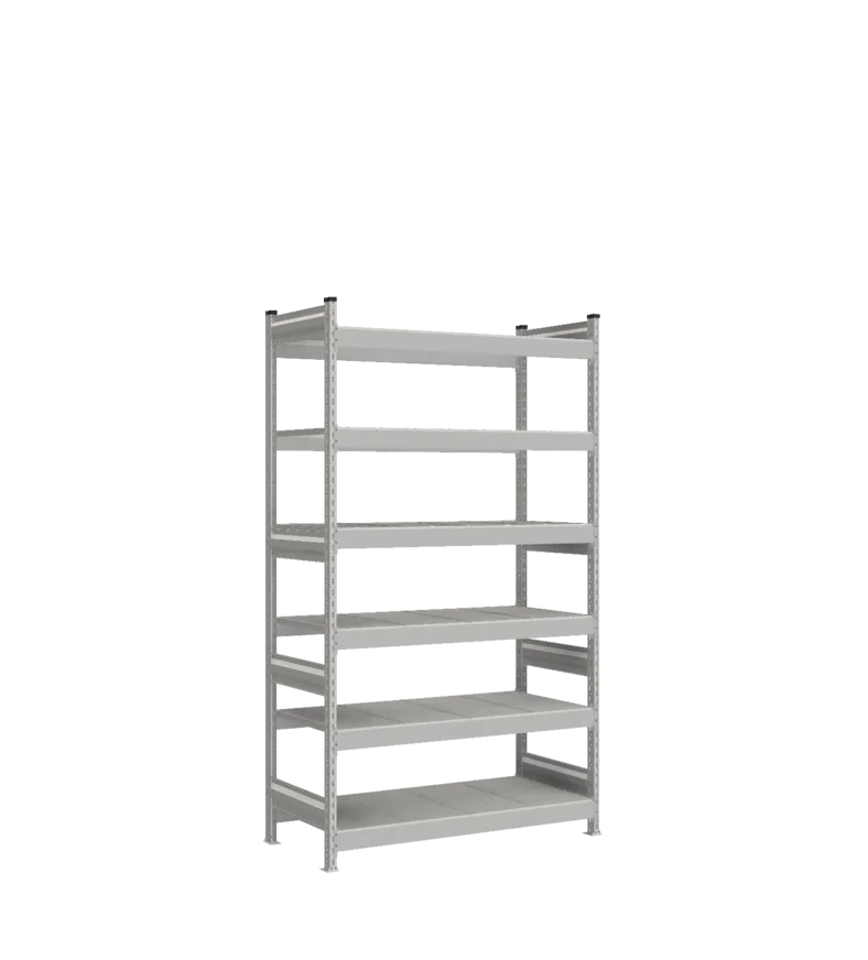 Стеллаж СТ-023 - RAL 7038 - 2200 - 600 - 1200 - Цинк - 6