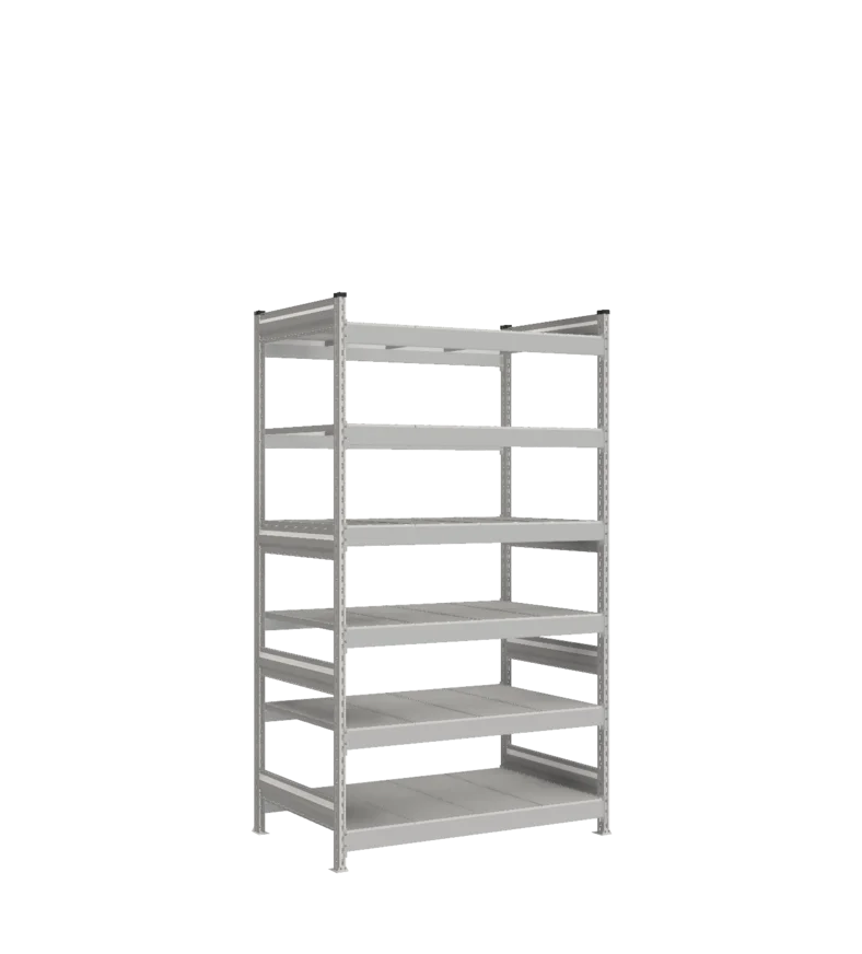 Стеллаж СТ-023 - RAL 7038 - 2200 - 800 - 1200 - RAL 7038 - 6