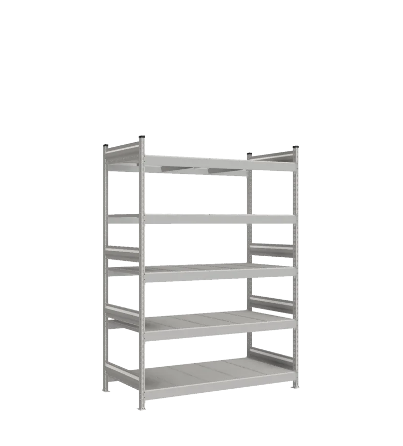 Стеллаж СТ-023 - RAL 7038 - 2200 - 800 - 1500 - RAL 7038 - 5