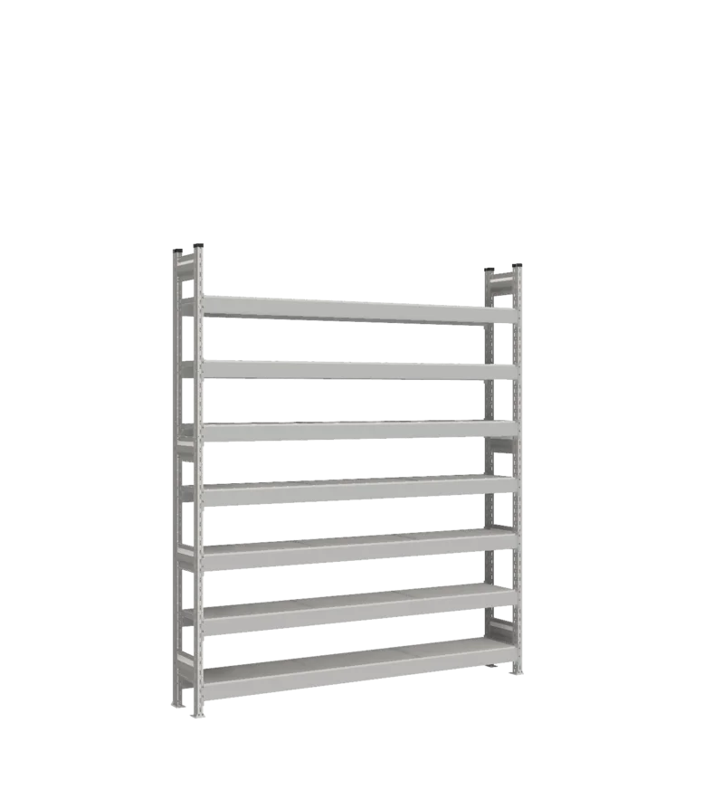 Стеллаж СТ-023 - RAL 7038 - 2200 - 300 - 1800 - RAL 7038 - 7