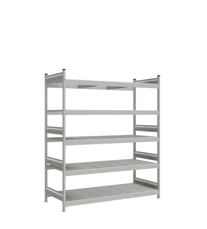 Стеллаж СТ-023 - RAL 7038 - 2200 - 800 - 1800 - RAL 7038 - 5