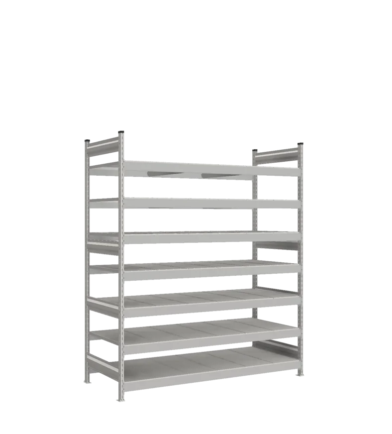 Стеллаж СТ-023 - RAL 7038 - 2200 - 800 - 1800 - RAL 7038 - 7