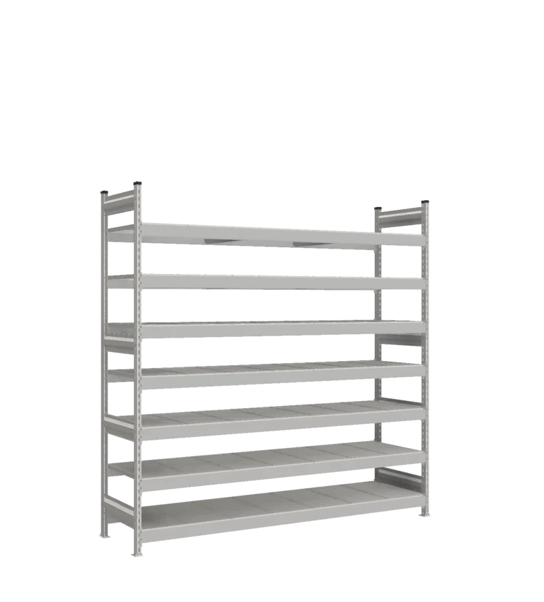 Стеллаж СТ-023 - RAL 7038 - 2200 - 600 - 2100 - Цинк - 7