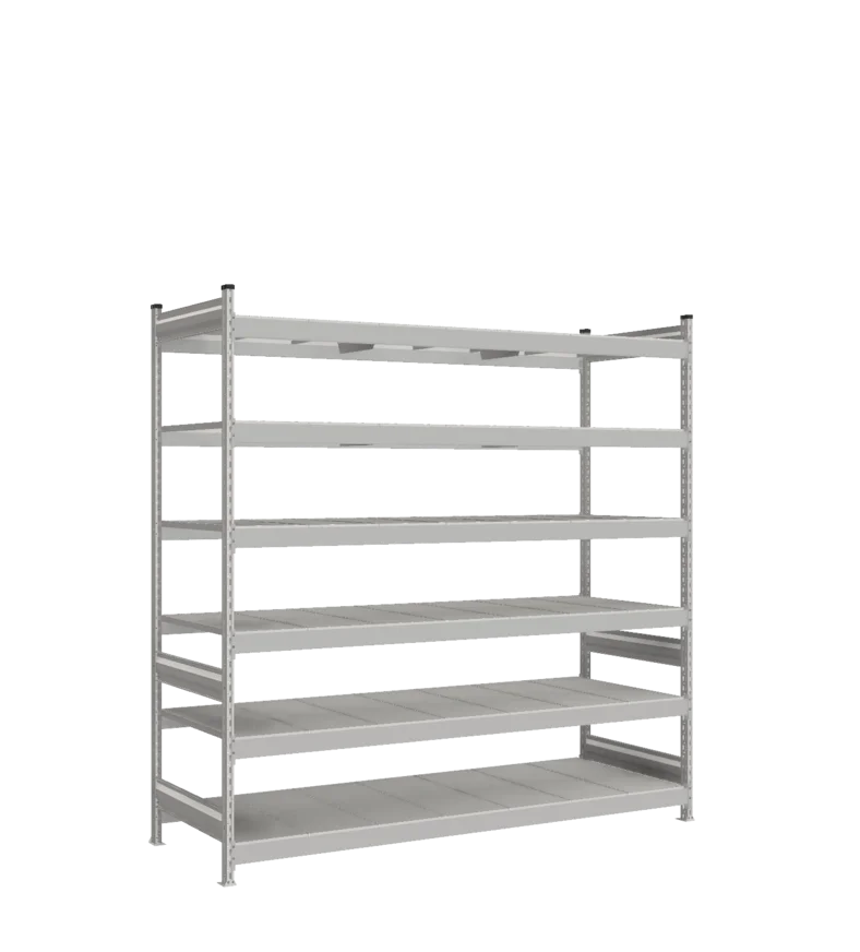 Стеллаж СТ-023 - RAL 7038 - 2200 - 800 - 2100 - Цинк - 6