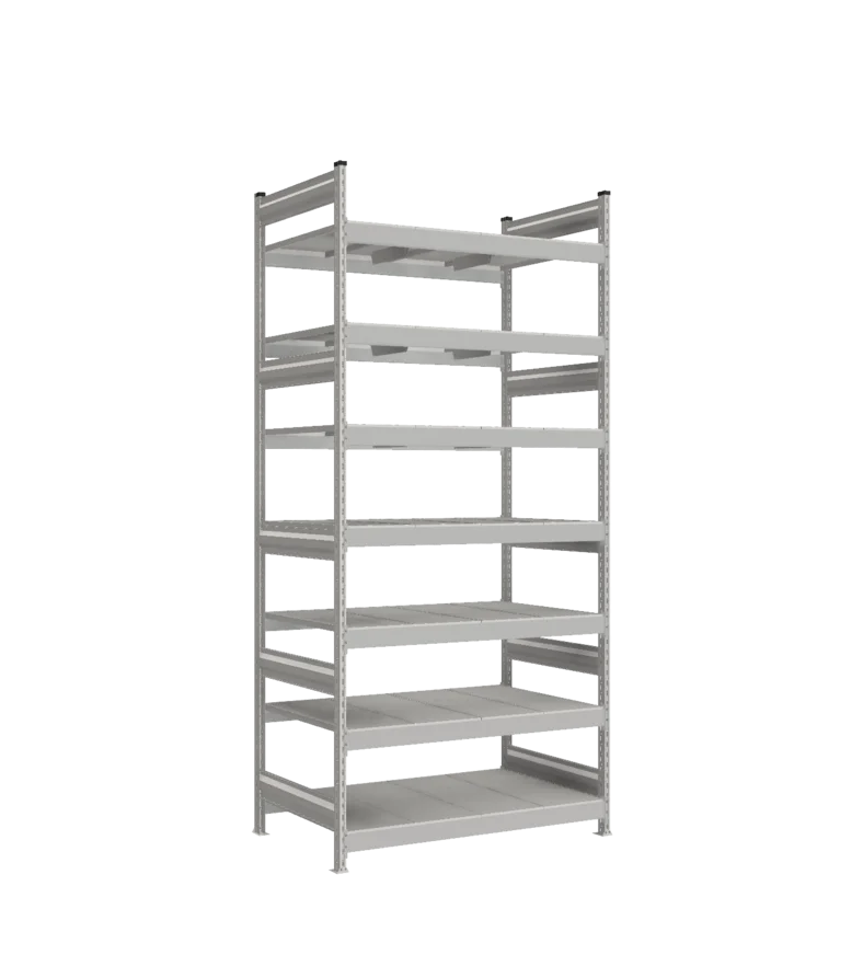 Стеллаж СТ-023 - RAL 7038 - 2500 - 800 - 1200 - RAL 7038 - 7