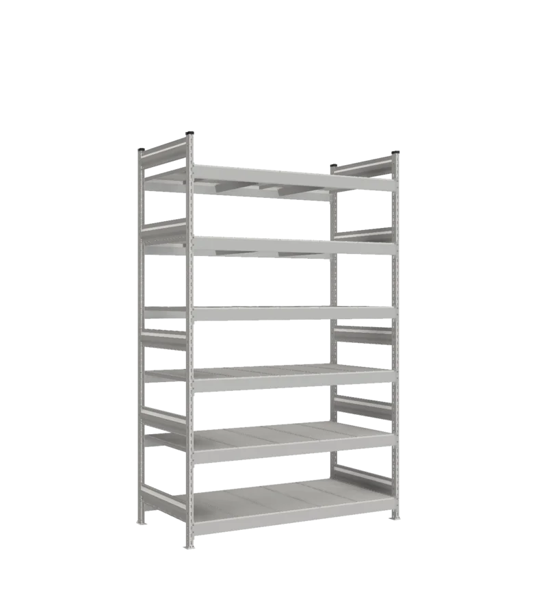 Стеллаж СТ-023 - RAL 7038 - 2500 - 800 - 1500 - Цинк - 6
