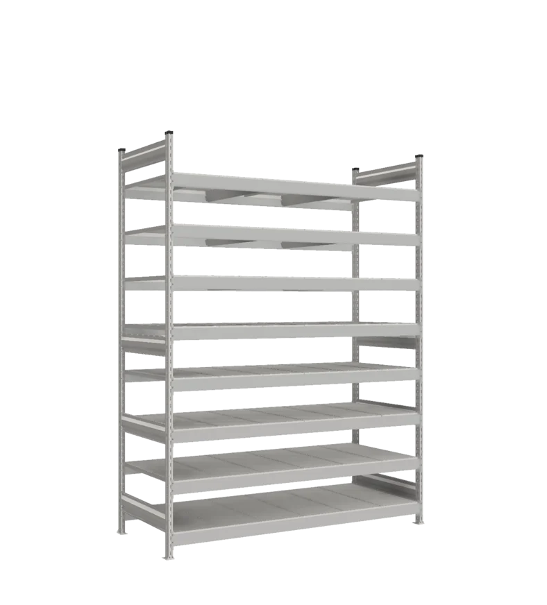 Стеллаж СТ-023 - RAL 7038 - 2500 - 800 - 1800 - Цинк - 8