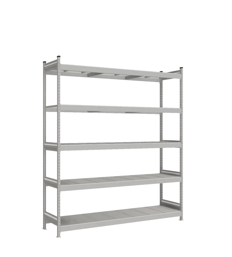 Стеллаж СТ-023 - RAL 7038 - 2500 - 600 - 2100 - RAL 7038 - 5