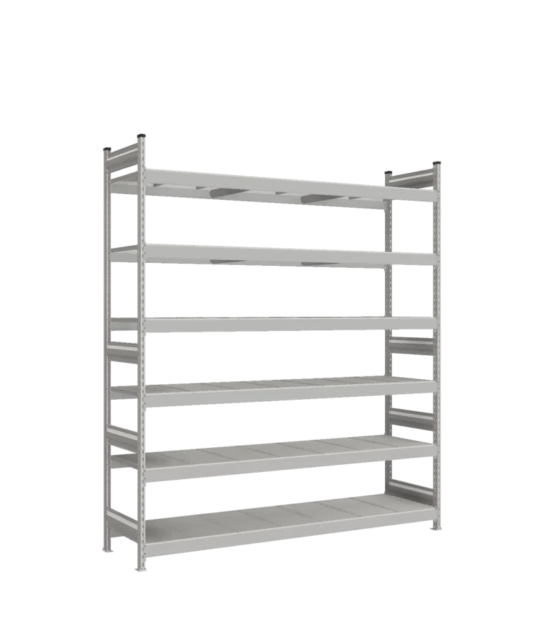 Стеллаж СТ-023 - RAL 7038 - 2500 - 600 - 2100 - RAL 7038 - 6