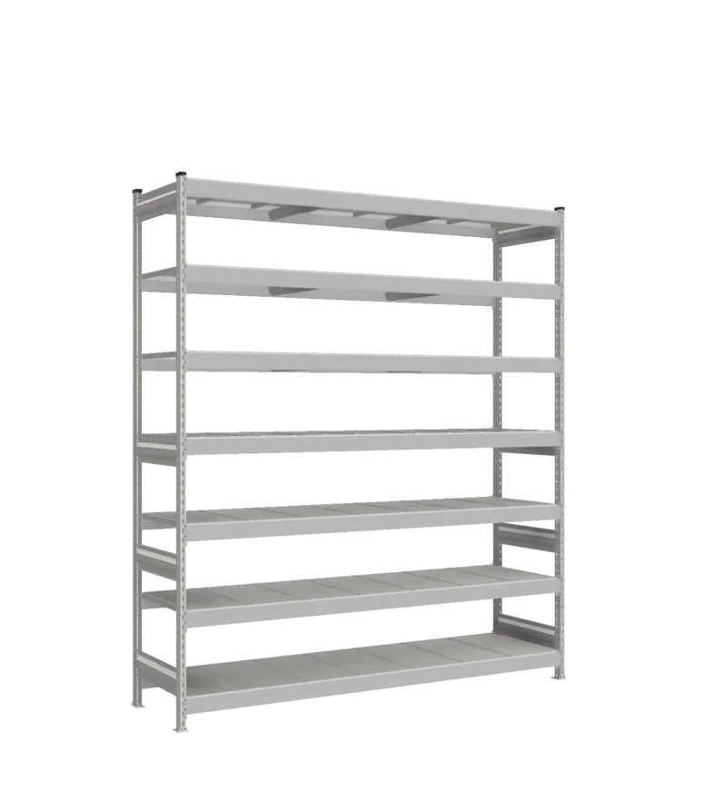 Стеллаж СТ-023 - RAL 7038 - 2500 - 600 - 2100 - RAL 7038 - 7