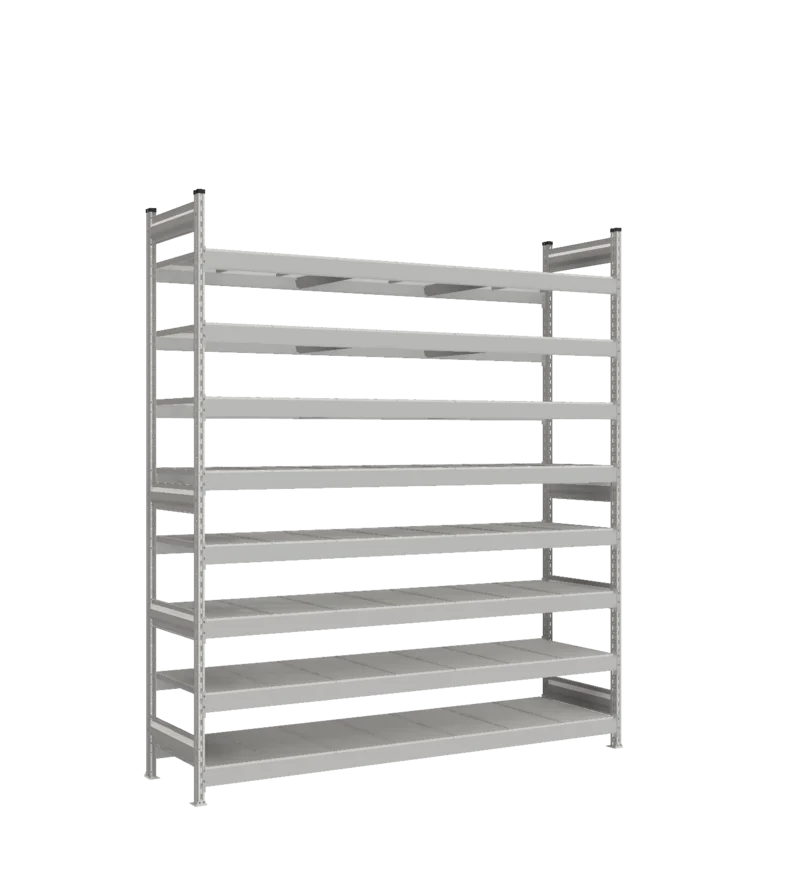 Стеллаж СТ-023 - RAL 7038 - 2500 - 600 - 2100 - Цинк - 8
