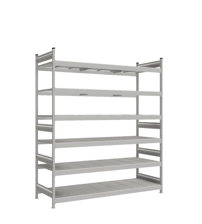 Стеллаж СТ-023 - RAL 7038 - 2500 - 800 - 2100 - RAL 7038 - 6