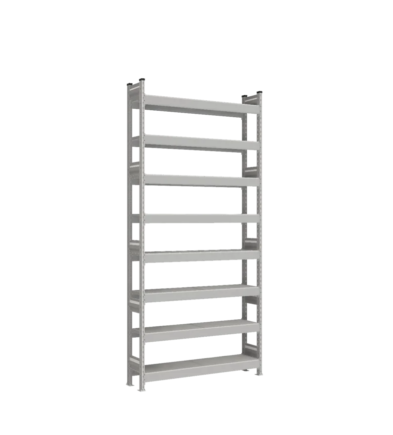 Стеллаж СТ-023 - RAL 7038 - 2700 - 300 - 1200 - Цинк - 8