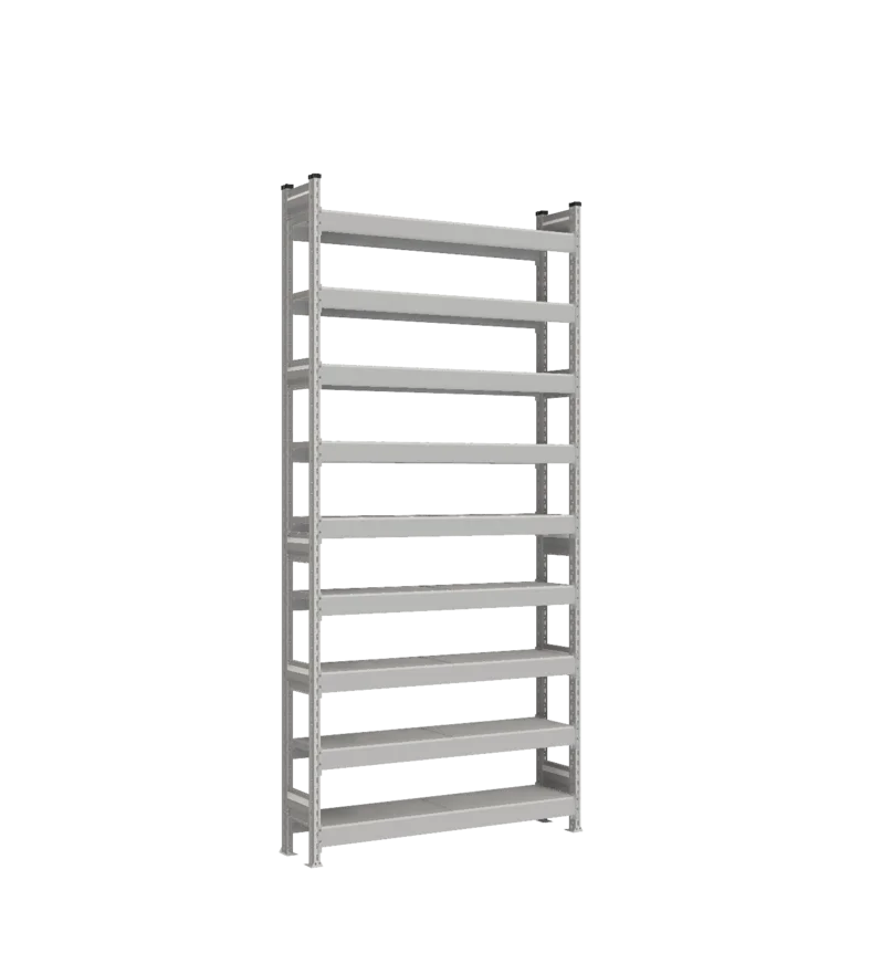 Стеллаж СТ-023 - RAL 7038 - 2700 - 300 - 1200 - Цинк - 9