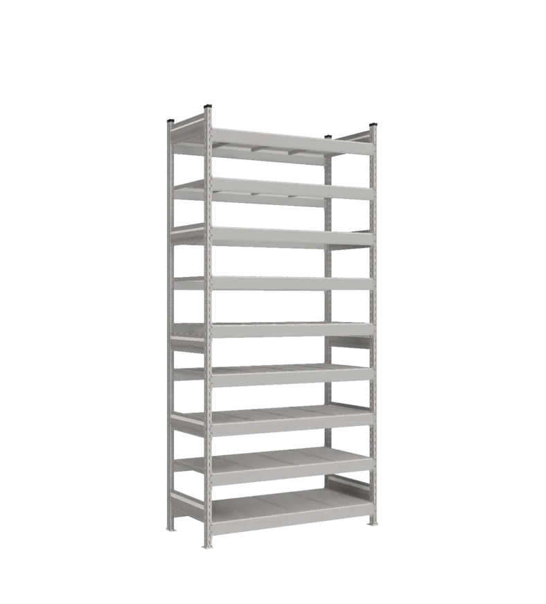 Стеллаж СТ-023 - RAL 7038 - 2700 - 600 - 1200 - Цинк - 9