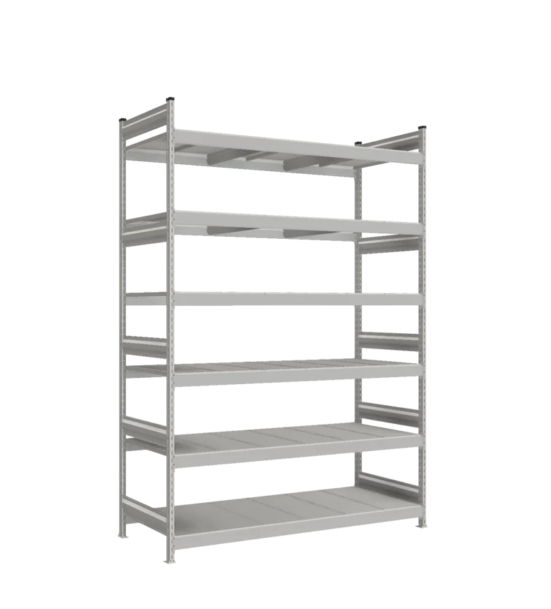 Стеллаж СТ-023 - RAL 7038 - 2700 - 800 - 1800 - Цинк - 6