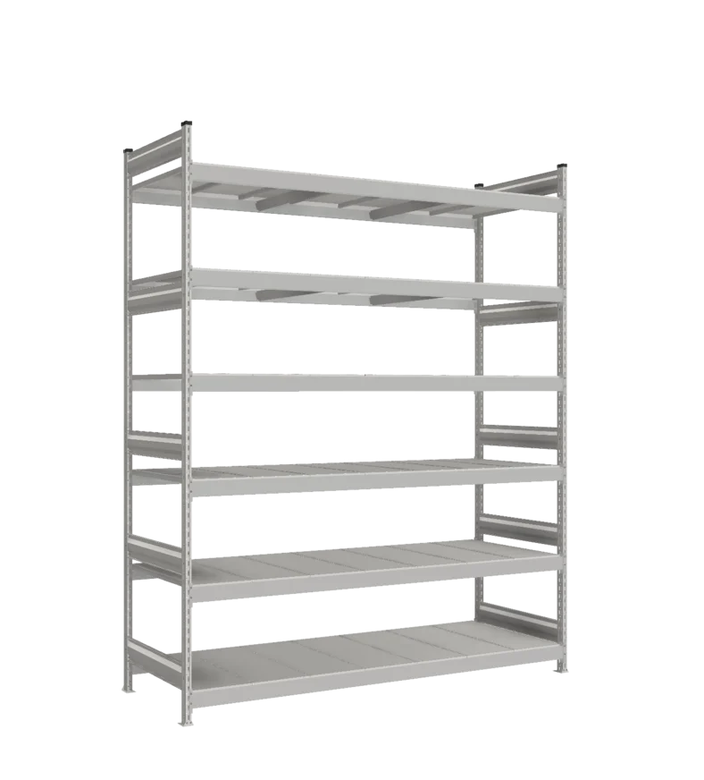 Стеллаж СТ-023 - RAL 7038 - 2700 - 800 - 2100 - RAL 7038 - 6