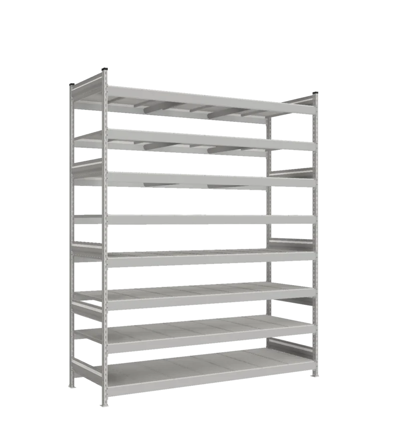 Стеллаж СТ-023 - RAL 7038 - 2700 - 800 - 2100 - Цинк - 8